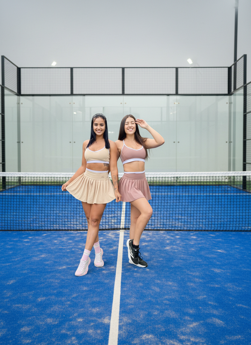 Conjunto de deportivo falda short + top