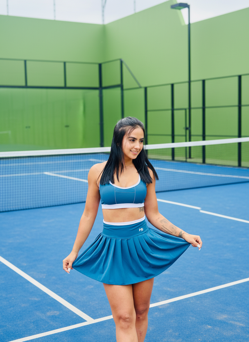 Conjunto de deportivo falda short + top